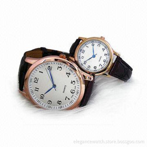 Lovers Fashionable Watches with Gold Plating